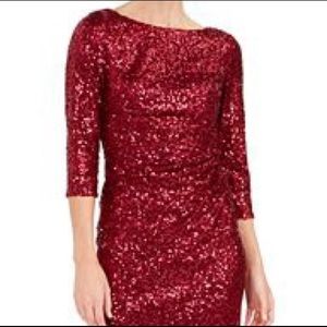 macy's red sparkly dress